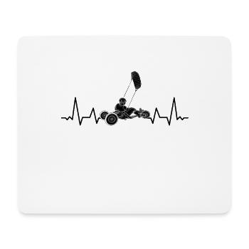 Beach Kite Windracer Land Kite Kite Beach Sailor - Mouse Pad (horizontal) - white - Front