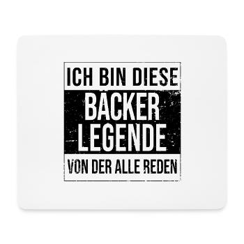 Bäcker Geburtstag geboren Legende Handwerker - Mousepad (Querformat) - Weiß - Vorne