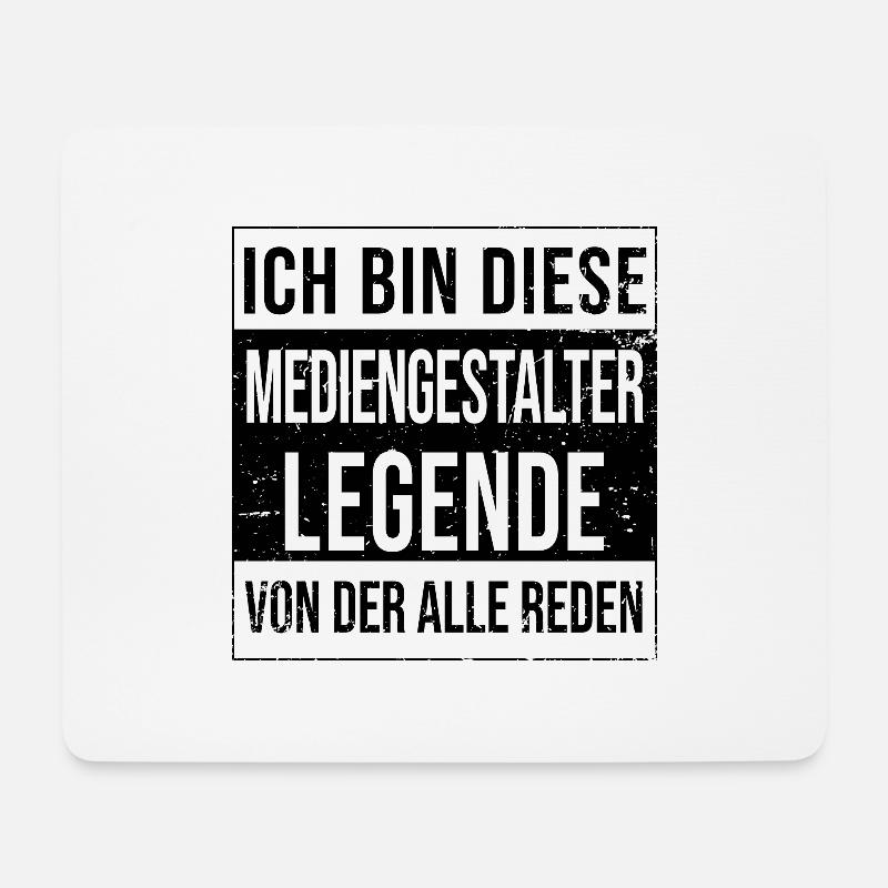 Designer Geburtstag geboren Legende - Mousepad (Querformat) - Weiß