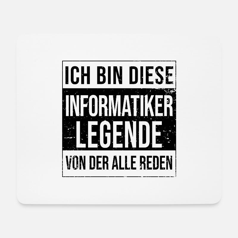 Programmierer Geburtstag geboren Legende - Mousepad (Querformat) - Weiß