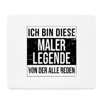 Lackierer-Anstreicher Geburtstag geboren Legende - Mousepad (Querformat) - Weiß - Vorne