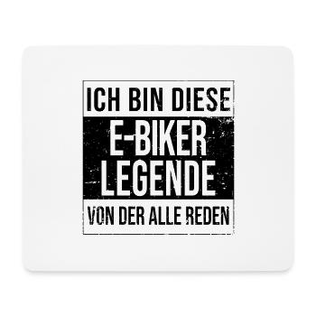 E-Bike Akku-Fahrrad Geburtstag geboren Legende - Mousepad (Querformat) - Weiß - Vorne