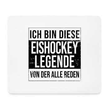 Eishockey Spieler Geburtstag geboren Legende - Mousepad (Querformat) - Weiß - Vorne