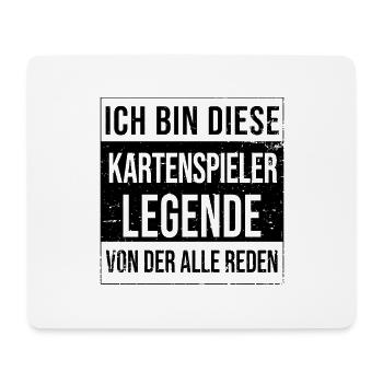 Kartenspiel Geburtstag geboren Legende - Mousepad (Querformat) - Weiß - Vorne