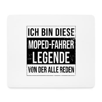 Mopeds-Mofa Geburtstag geboren Legende - Mousepad (Querformat) - Weiß - Vorne