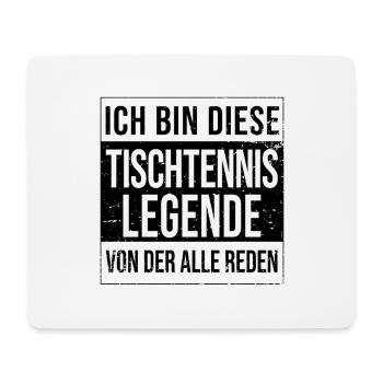 Tischtennis-Spieler Geburtstag geboren Legende - Mousepad (Querformat) - Weiß - Vorne