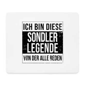 Sondengänger-sondeln geborene Legende - Mousepad (Querformat) - Weiß - Vorne
