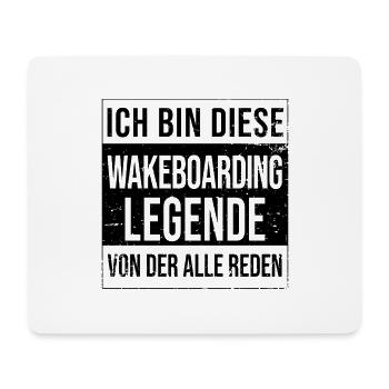 Wakeboarder Board Geburtstag geboren Legende - Mousepad (Querformat) - Weiß - Vorne
