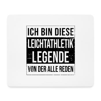 Leichtathletiker Geburtstag geboren Legende - Mousepad (Querformat) - Weiß - Vorne
