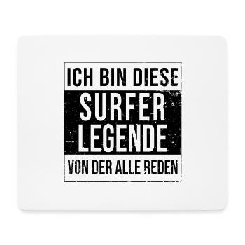 Windsurfen Geburtstag geboren Legende - Mousepad (Querformat) - Weiß - Vorne