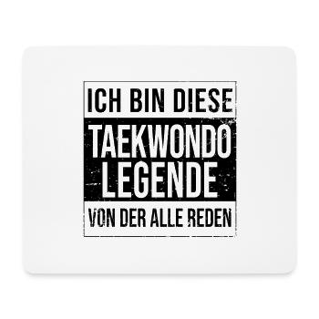 Kampfsportler Geburtstag geboren Legende - Mousepad (Querformat) - Weiß - Vorne