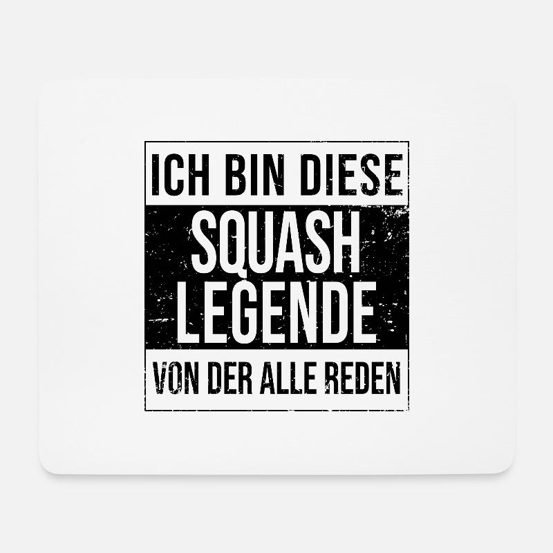 Squash-Spieler Geburtstag geboren Legende - Mousepad (Querformat) - Weiß