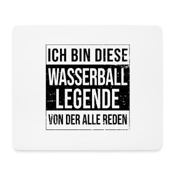 Wasserball-Spieler Geburtstag geboren Legende - Mousepad (Querformat) - Weiß - Vorne