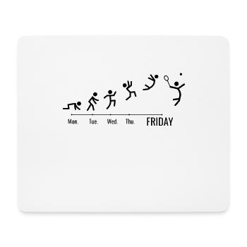 Tennis Tennis Ball Tennis Player Weekend Tennis - Mouse Pad (horizontal) - white - Front