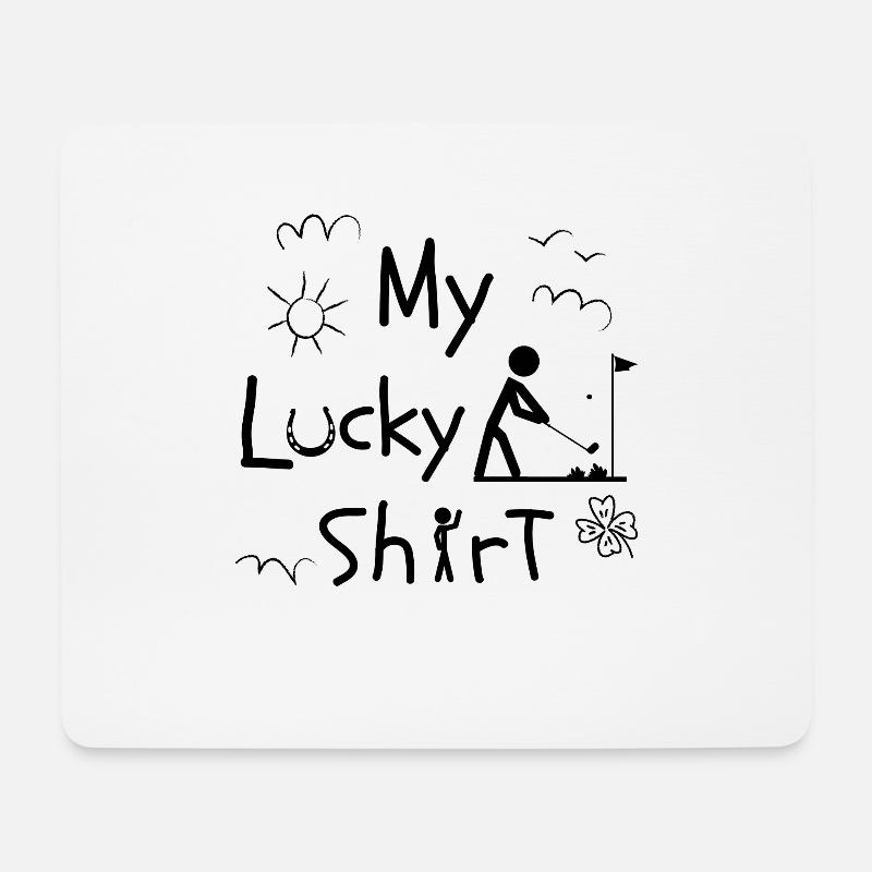 Golf game Golfspieler Golfball lustiges Golfer - Mousepad (Querformat) - Weiß