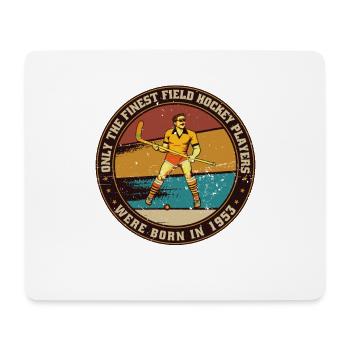 Feldhockeyspieler Hockey Jahrgang 1953 Geburtstag - Mousepad (Querformat) - Weiß - Vorne