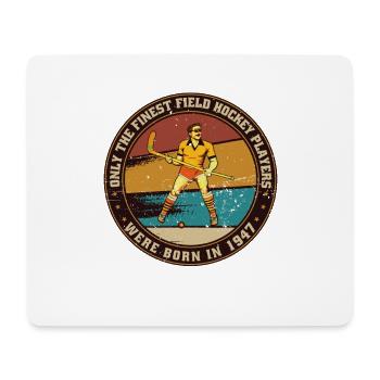 Feldhockeyspieler Hockey Jahrgang 1947 Geburtstag - Mousepad (Querformat) - Weiß - Vorne