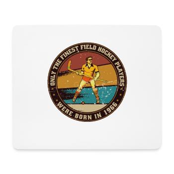 Feldhockeyspieler Hockey Jahrgang 1966 Geburtstag - Mousepad (Querformat) - Weiß - Vorne