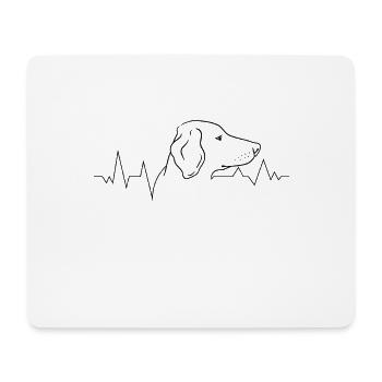 Dog breed hunting dog-Vizsla dog lovers - Mouse Pad (horizontal) - white - Front