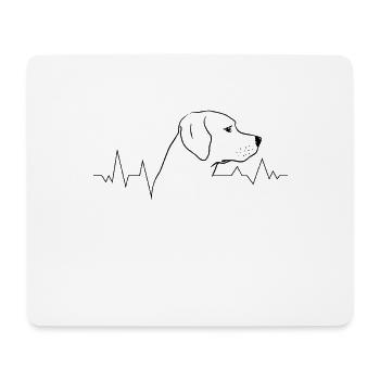 Dog breed Labrador-Retriever Dog lovers Dogs - Mouse Pad (horizontal) - white - Front