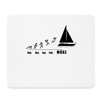 Segler Segelboot Segelschiff Segelyacht - Mousepad (Querformat) - Weiß - Vorne