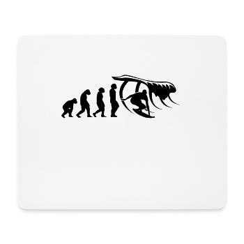 Surfer-Sport Wellenreiter-Brett Surfbrett - Mousepad (Querformat) - Weiß - Vorne