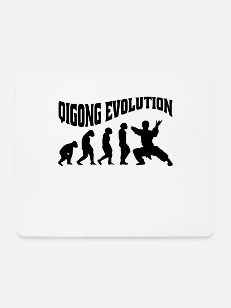 Qi-Gong Chigong Meditation Thai-Chi Evolution - Mousepad (Querformat) - Weiß