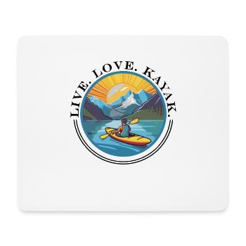 KAYAKS CANOE RAFTING BOAT Kayaking Adults-paddle - Mouse Pad (horizontal) - white - Front