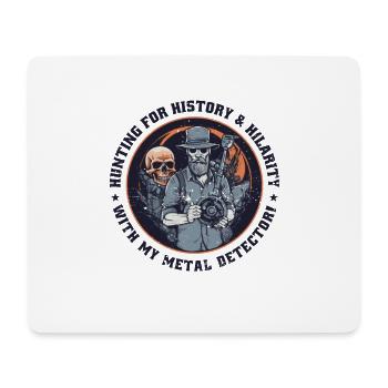 Metalldetektor Sondler sondeln lustiges Hunting - Mousepad (Querformat) - Weiß - Vorne