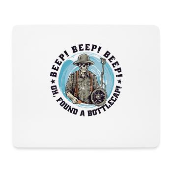 Metalldetektor Sondler sondeln lustig Beep-Beep - Mousepad (Querformat) - Weiß - Vorne