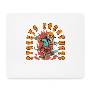 Skateboard Skater Ramp Skating Skating Funny - Tapis de souris (format paysage) - blanc - Devant