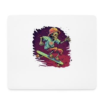 Skateboard-Skater Skaten Skating Skateboarder - Tapis de souris (format paysage) - blanc - Devant