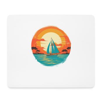 Sailboat Sailing Ship Sailing Yacht Weekend Sailing - Mouse Pad (horizontal) - white - Front