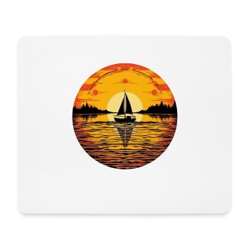 Sailboat Sailing Ship Sailing Yacht Vintage Sailing - Mouse Pad (horizontal) - white - Front