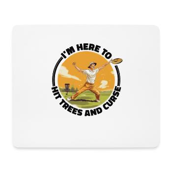 Disc Golf Player Disc Golfer Game Funny Dictons - Tapis de souris (format paysage) - blanc - Devant