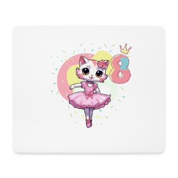 Girls ballet ballerina cats 8 years old 8. - Mouse Pad (horizontal) - white - Front