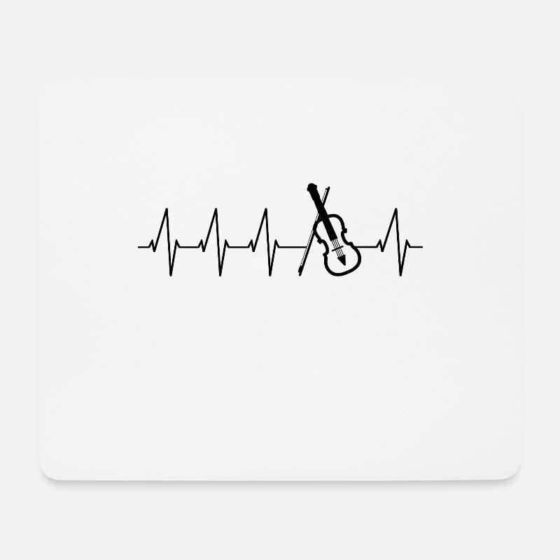 Violinist-Musiker Geigen Musik-Instrumente Geiger - Mousepad (Querformat) - Weiß