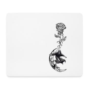 Skateboard Skater-Goth Skate Skateboarder - Tapis de souris (format paysage) - blanc - Devant