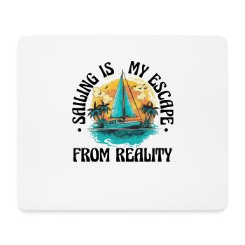 Sailor Sailboat Sailing Ship Sailing Yacht - Mouse Pad (horizontal) - white - Front