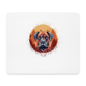 Boxer Race Chien Boxer Accessoires Chiens Propriétaires De Chiens - Tapis de souris (format paysage) - blanc - Devant