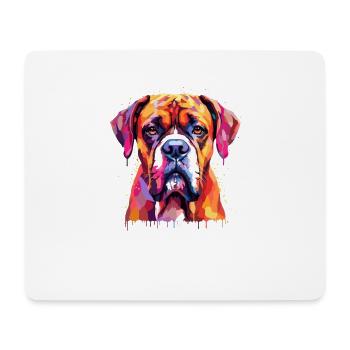 Boxer Race Chien Boxer Accessoires Chiens Propriétaires De Chiens - Tapis de souris (format paysage) - blanc - Devant