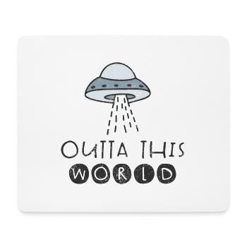 UFO SCIFI UFOS ALIENS WORLDS ALIEN SPACE MOTIF - Mouse Pad (horizontal) - white - Front