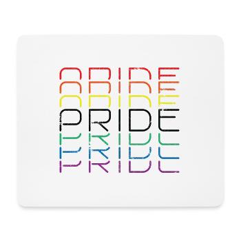 STOLZ REGENBOGEN LIEBE LGBT SPRUCH MOTIVE GESCHENK - Mousepad (Querformat) - Weiß - Vorne