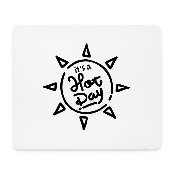 SOMMER FERIEN EIN HEIßER TAG REISEN SPRUCH MOTIV - Mousepad (Querformat) - Weiß - Vorne