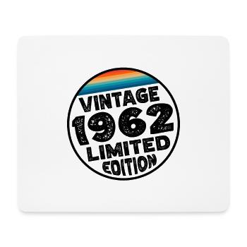 Édition limitée depuis 1962 Cadeau d’anniversaire - Tapis de souris (format paysage) - blanc - Devant