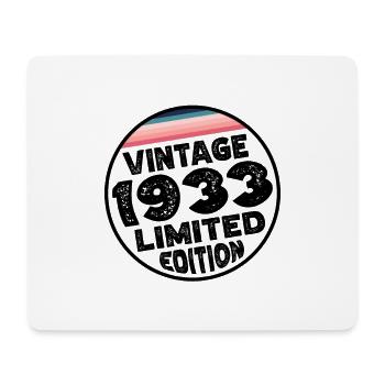 Édition limitée depuis 1933 Cadeau d’anniversaire - Tapis de souris (format paysage) - blanc - Devant