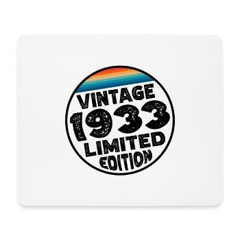 Édition limitée depuis 1933 Cadeau d’anniversaire - Tapis de souris (format paysage) - blanc - Devant