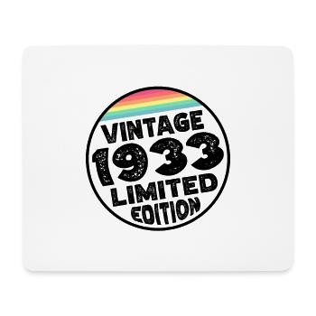 Édition limitée depuis 1933 Cadeau d’anniversaire - Tapis de souris (format paysage) - blanc - Devant