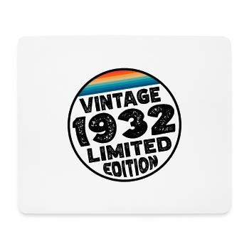 Édition limitée depuis 1932 Cadeau d’anniversaire - Tapis de souris (format paysage) - blanc - Devant