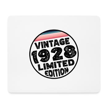 Édition limitée depuis 1928 Cadeau d’anniversaire - Tapis de souris (format paysage) - blanc - Devant